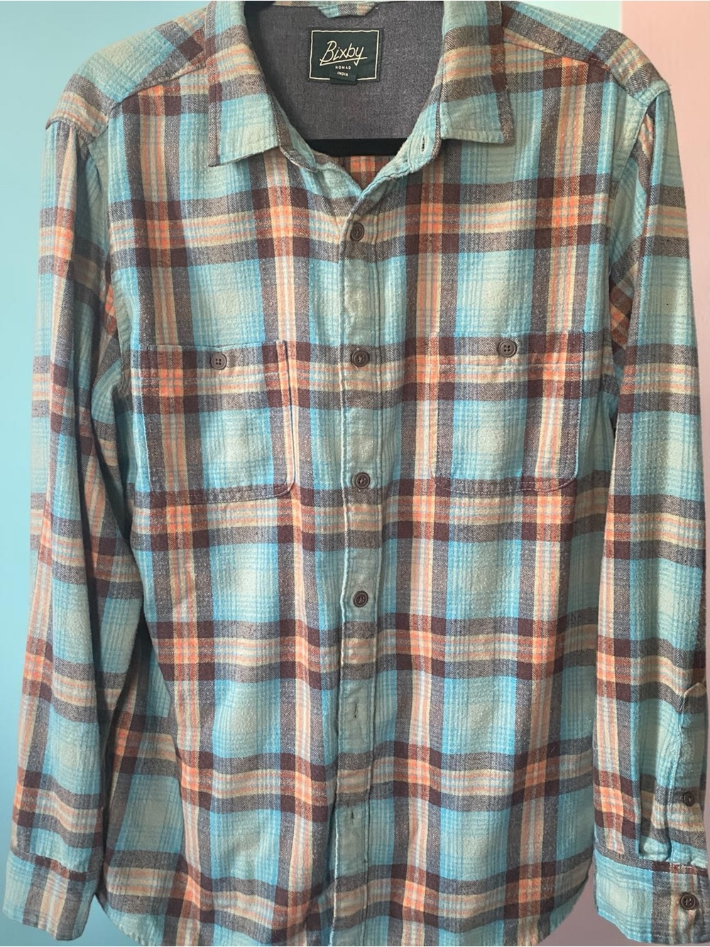 BIXBY NOMAD - Slim Button-Down Plaid